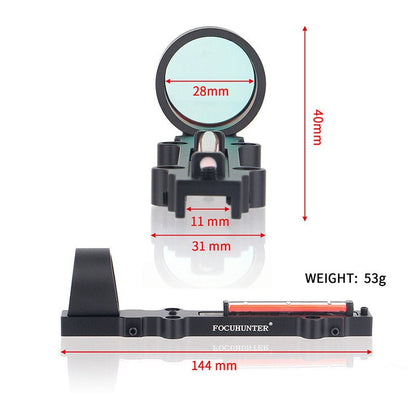 1X28 RED&GREEN DOT FIBER SHOTGUN SIGHT - OPTICREV