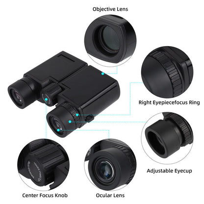 10x22 High Powered Binoculars for Adults Kids Small Compact