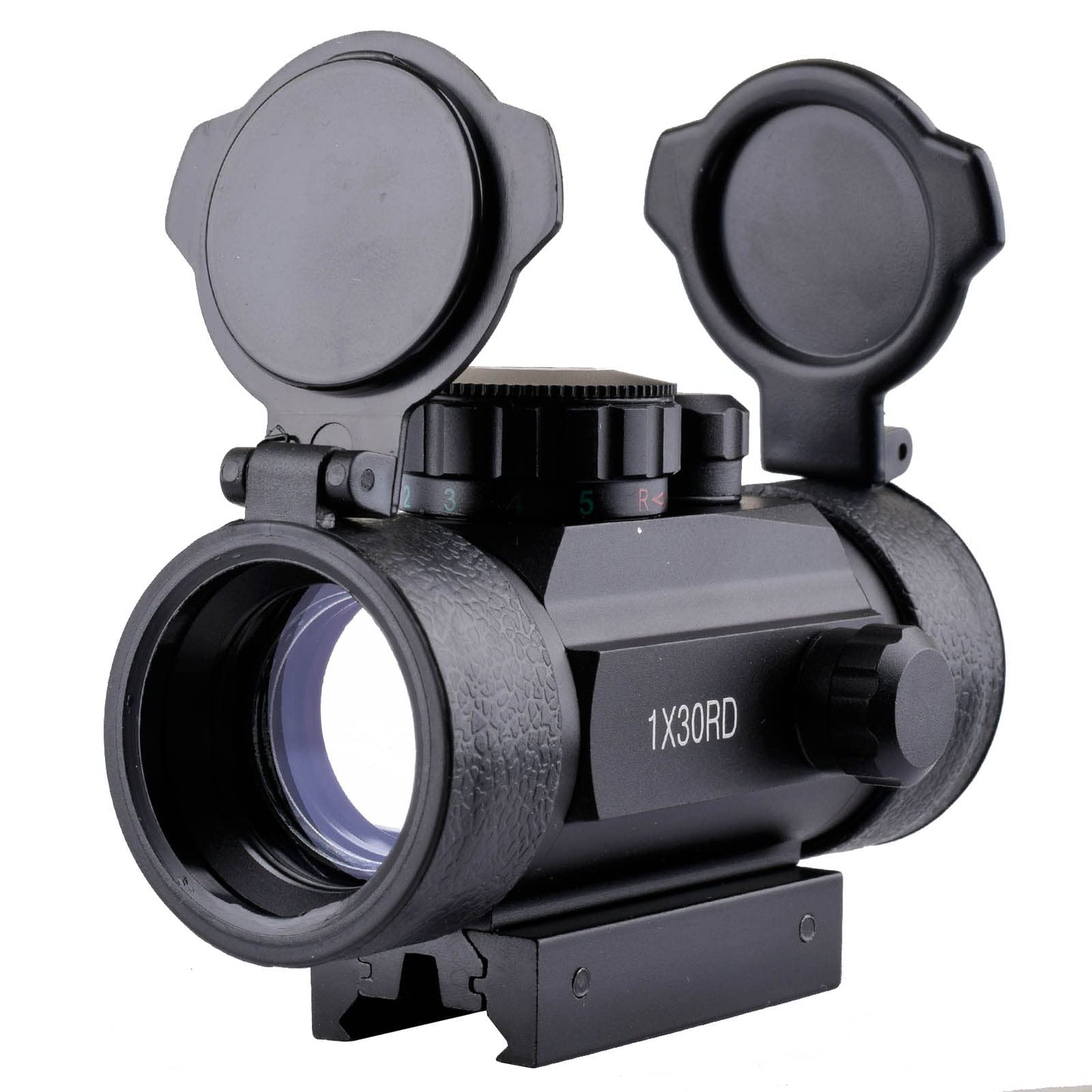 5 M.O.A DOT RED GREEN DOT 1X30RD TELESCOPE DOT SCOPE SIGHT TACTICAL AIRSOFT PICATINNY MOUNT FOR 11MM & 20MM WEAVER RAIL HUNTING - OPTICREV