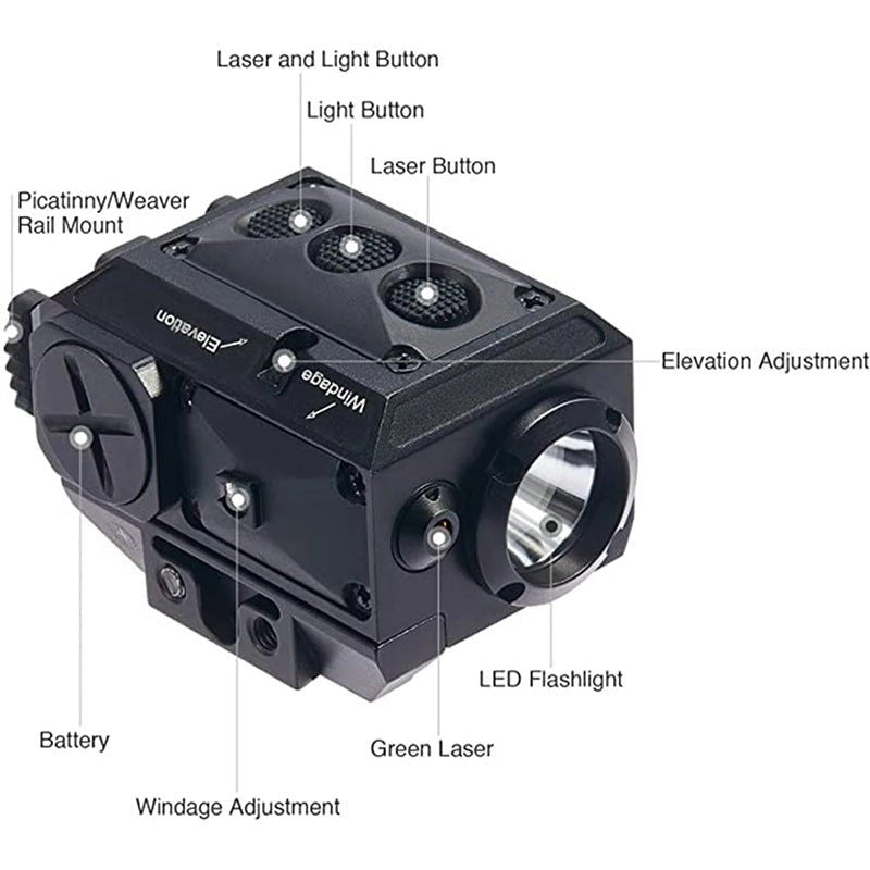 LS-CL3 Tactical Combo Gun Flashlight And Laser Sight - OPTICREV